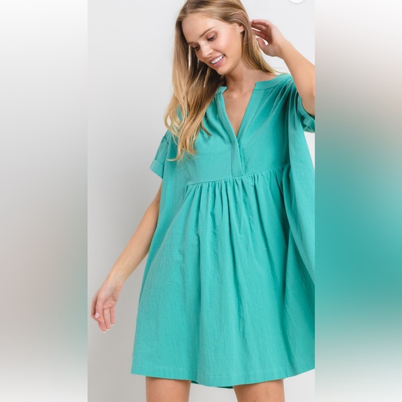 11 Perfect 100% Cotton Gauze Shirt Dress - Picture 2 of 5